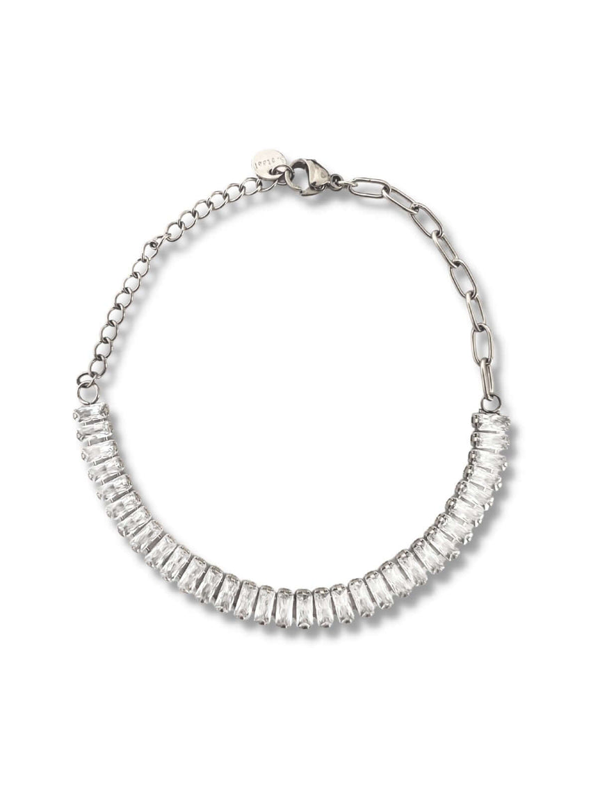 Joos stainless steel armband met zirkonia