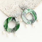 Leto oorbellen met parels en kristal