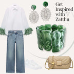 Lidi statement armband groen