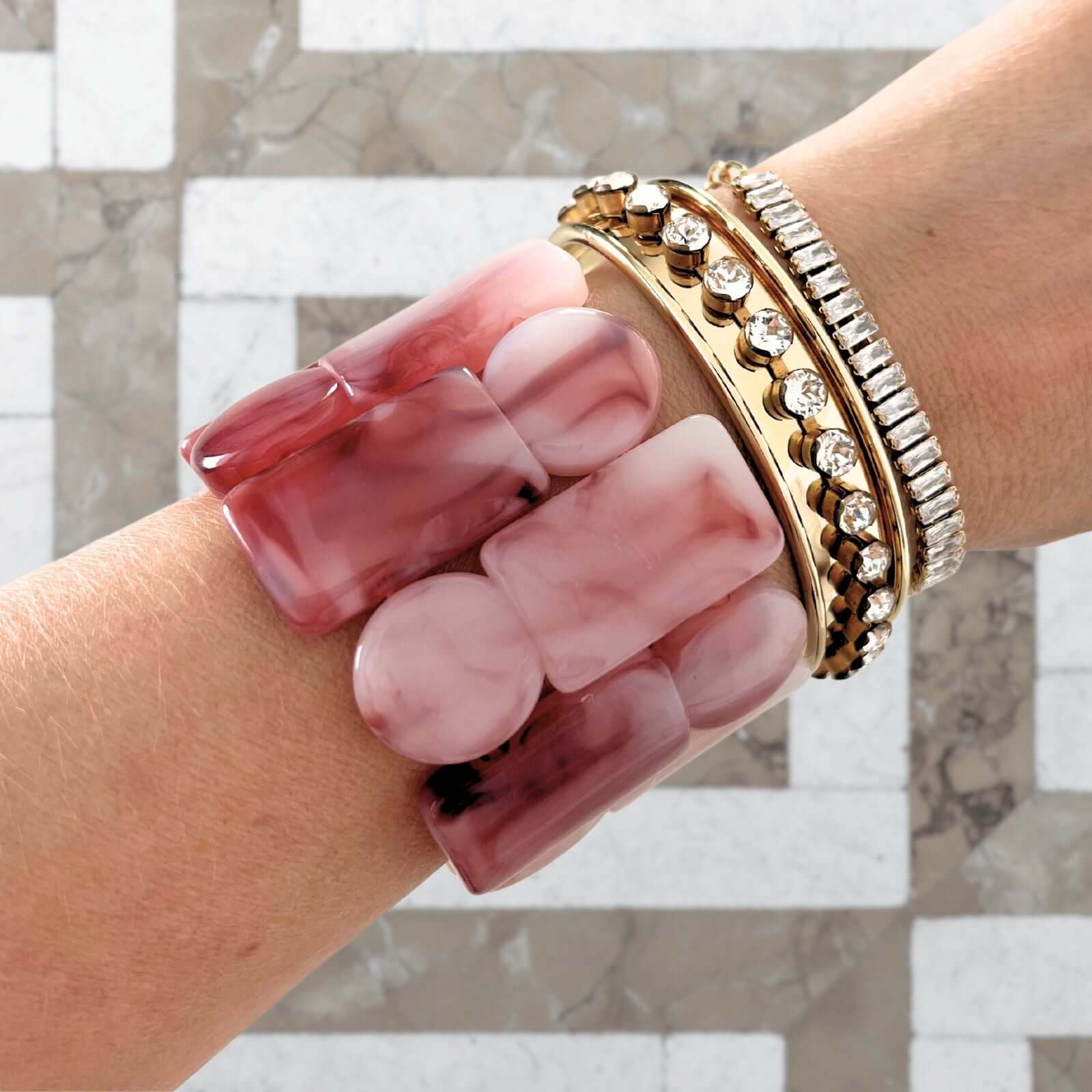 Liev statement armband rood