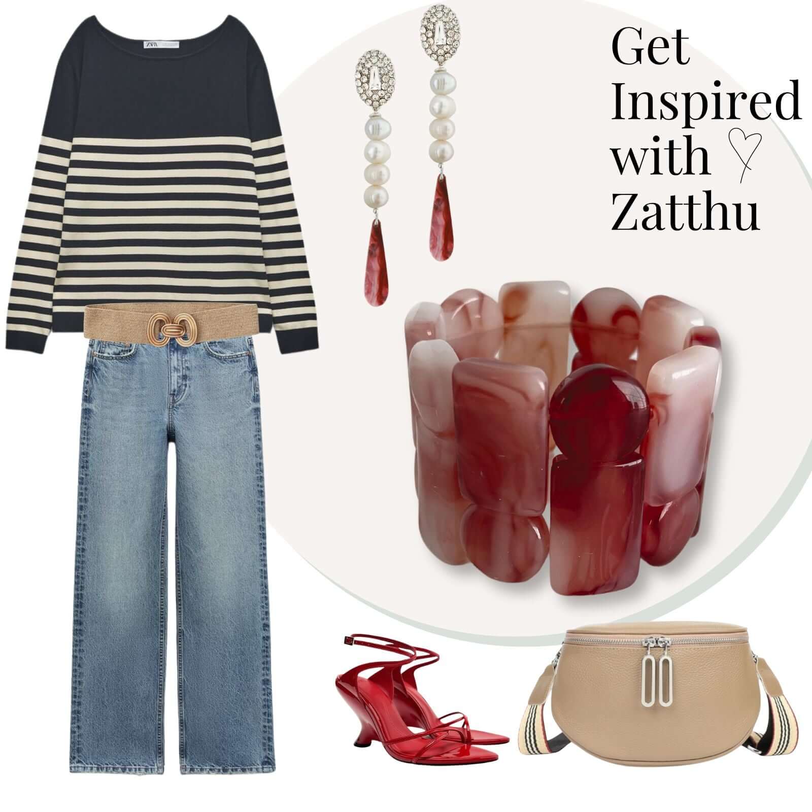 Liev statement armband rood