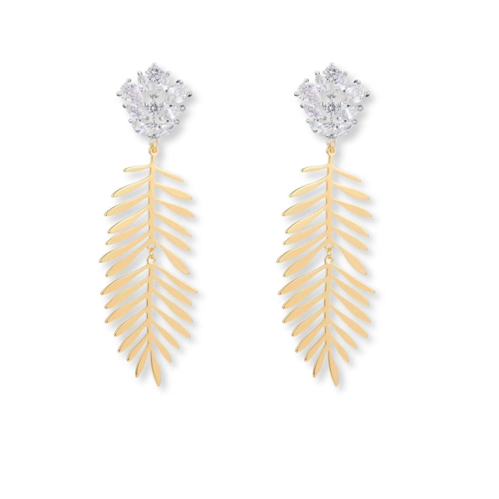 Lioe zirkonia statement oorbellen goud