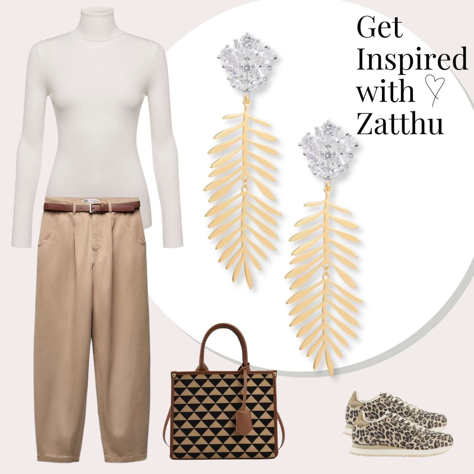 Lioe zirkonia statement oorbellen goud