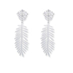 Lior zirkonia statement oorbellen zilver