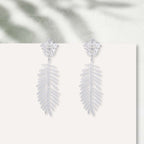 Lior zirkonia statement oorbellen zilver