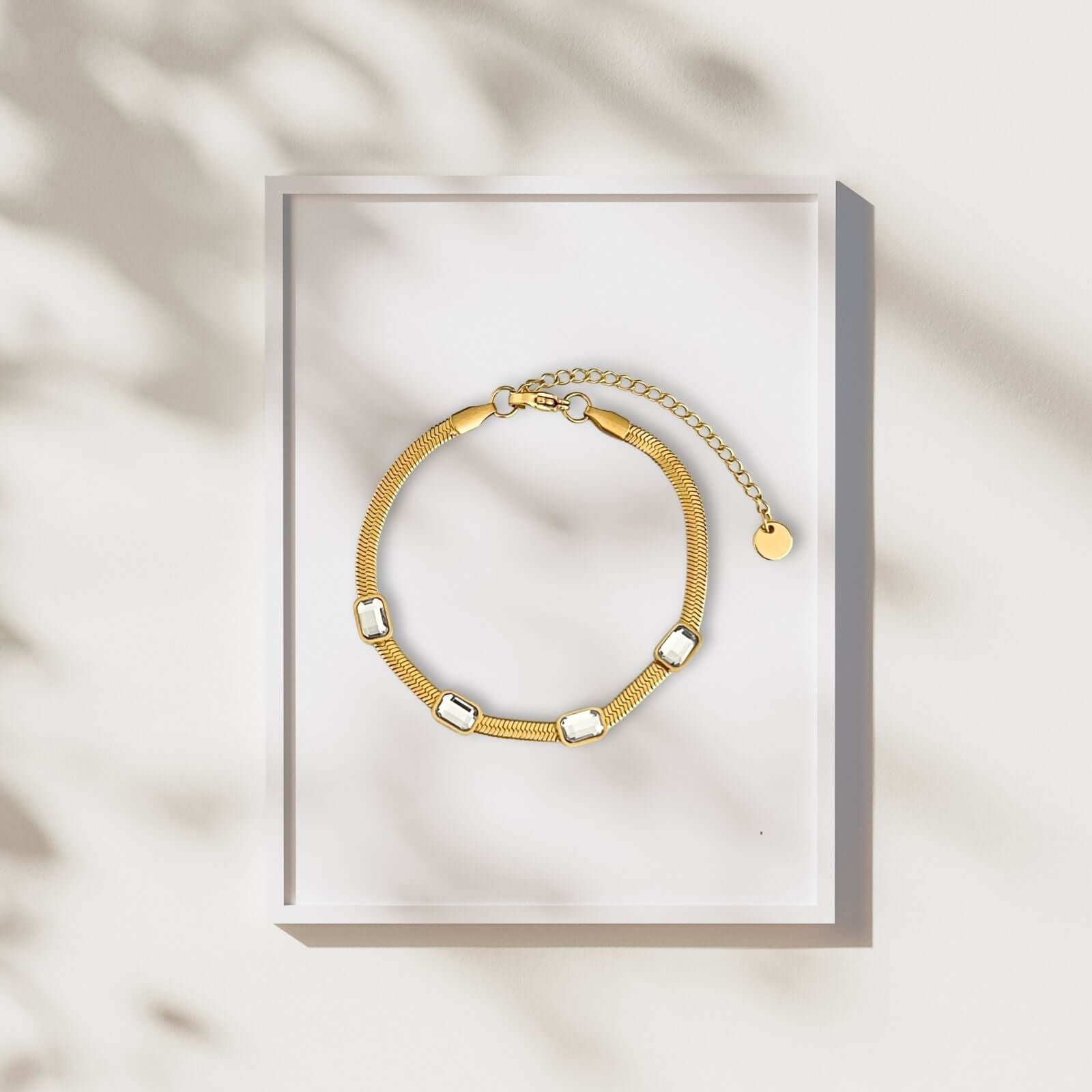 Lisa snake armband met zirkonia