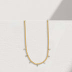 Liss snake ketting met zirkonia
