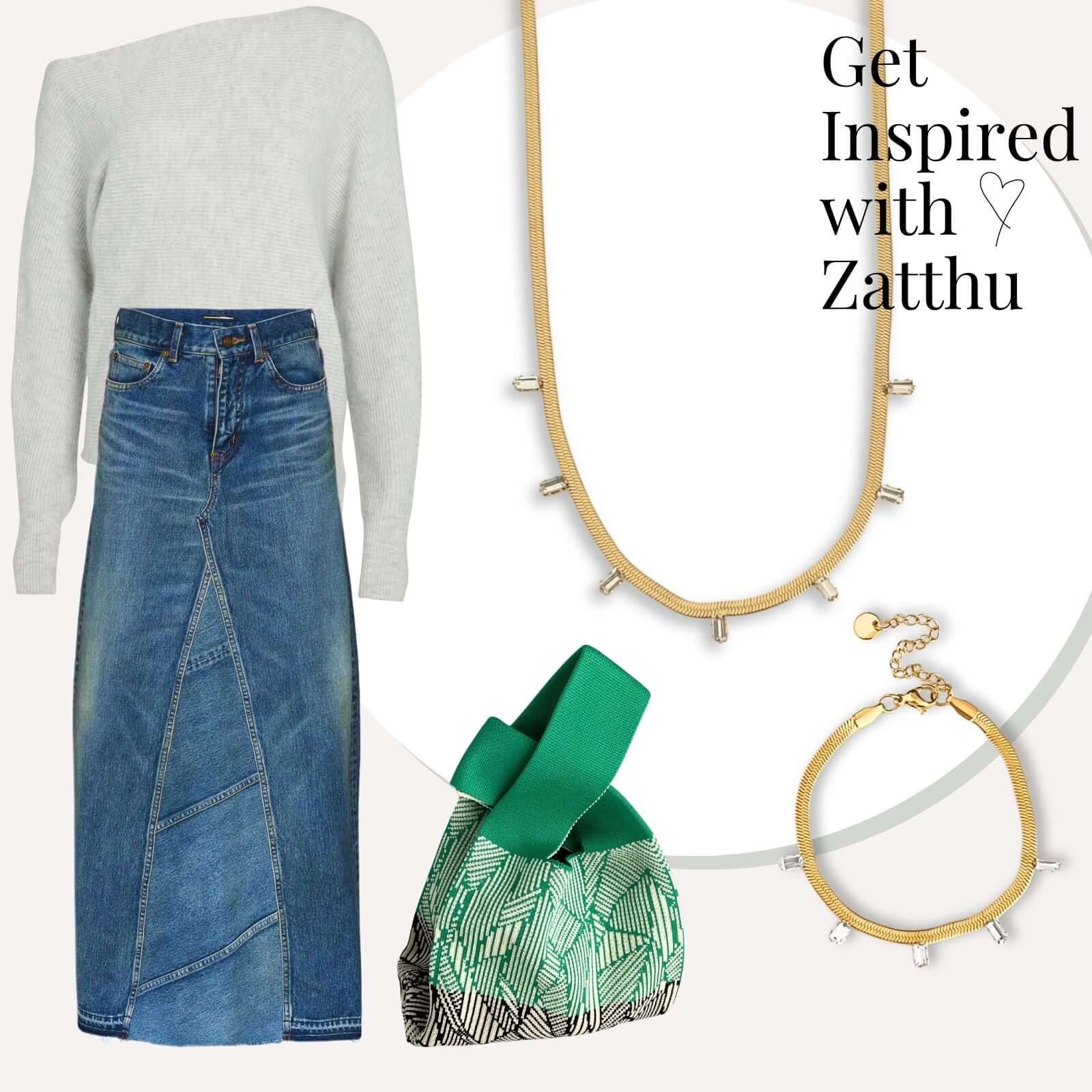 Liss snake ketting met zirkonia