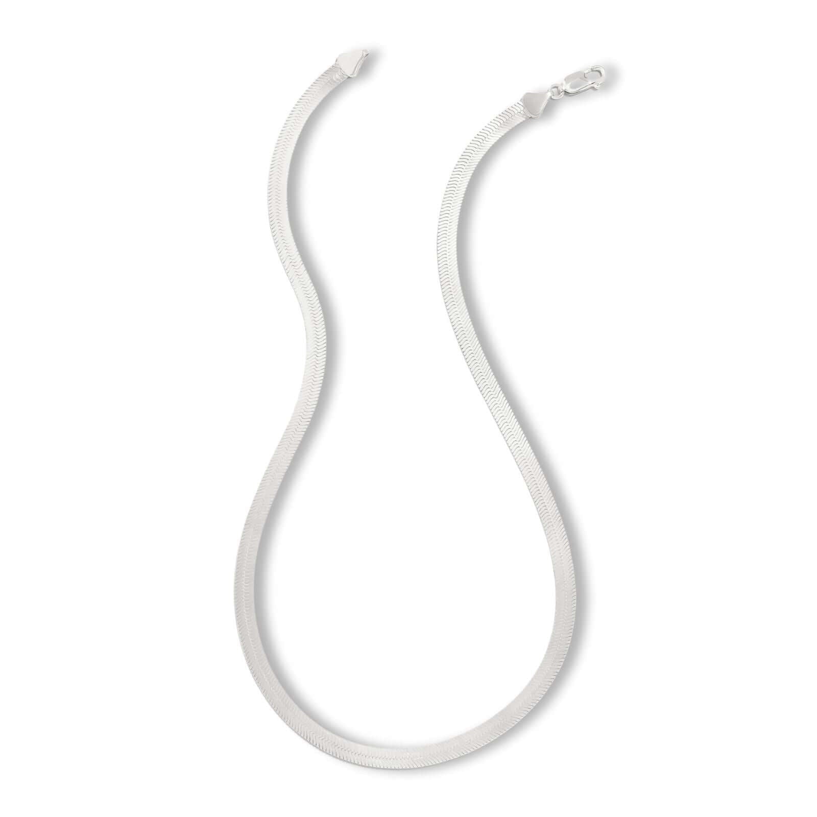 Lizi 925 snake ketting zilver