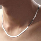 Lizi 925 snake ketting zilver