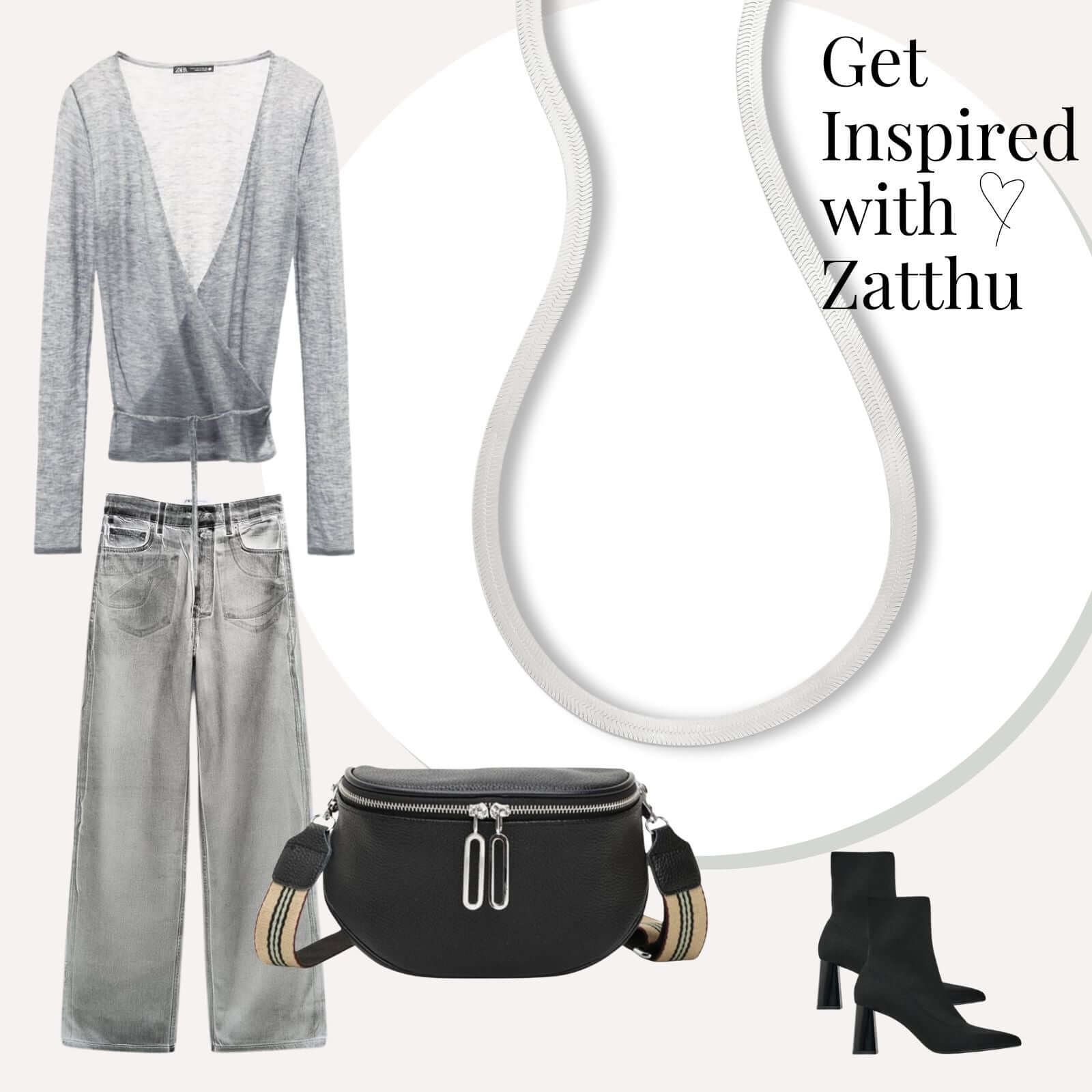 Lizi 925 snake ketting zilver