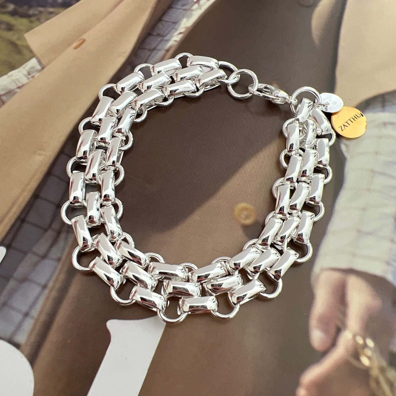 Lodi 925 dubbele schakelarmband