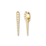 Loek 925 spike earrings gold large [PRE-ORDER]