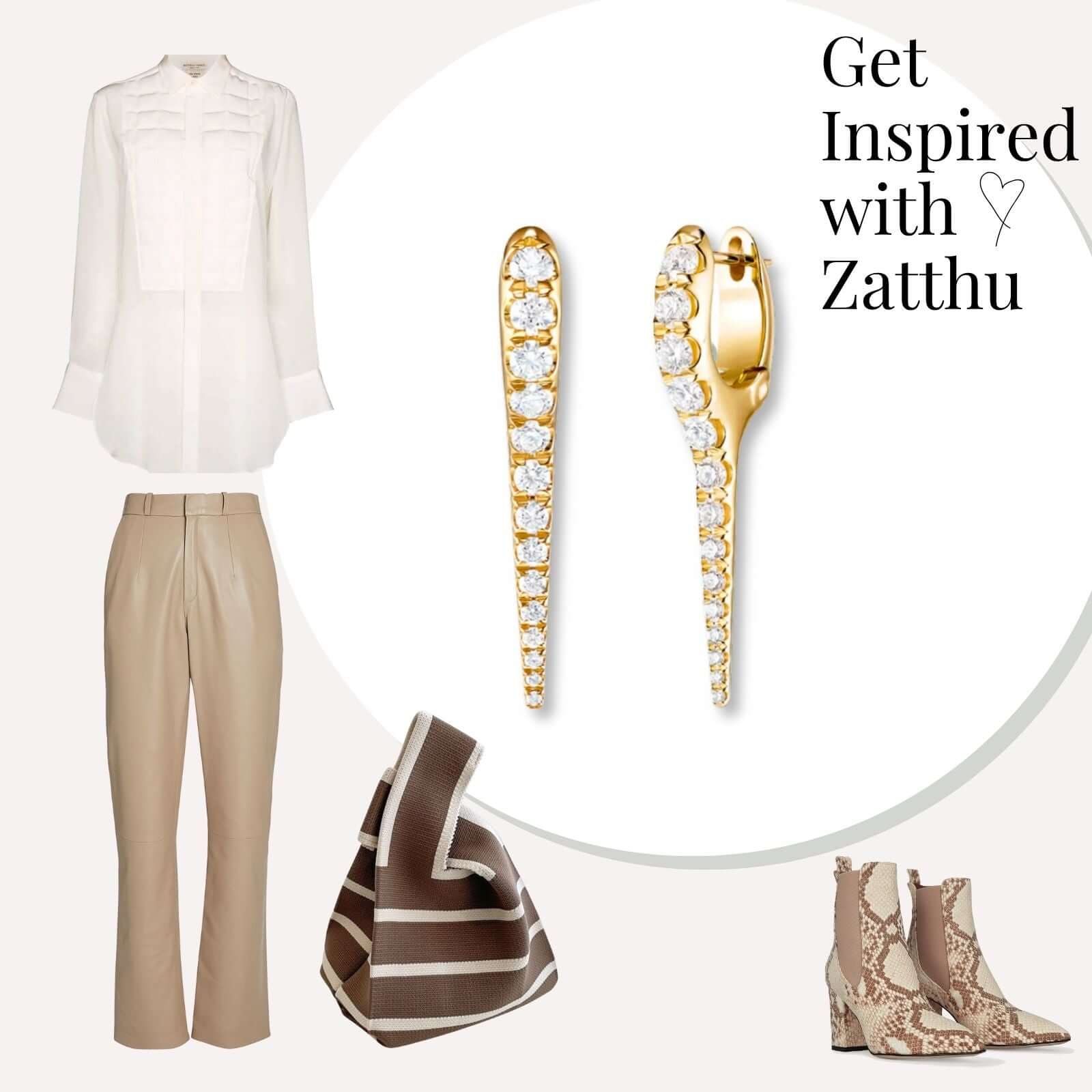 Loek 925 spike oorringen goud large