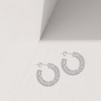 Lola zirkonia oorringen zilver