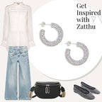 Lola zirkonia oorringen zilver