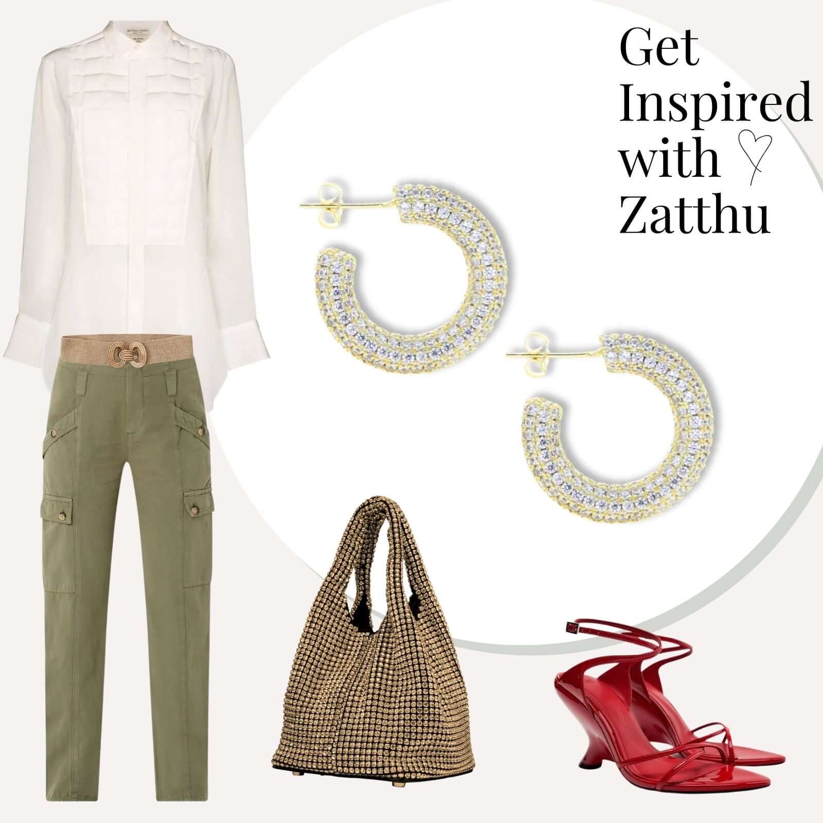 Loni zirkonia oorringen goud