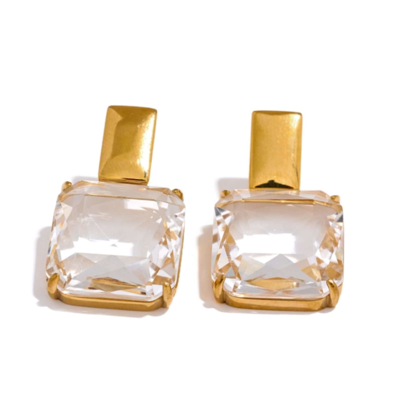 Loum oorbellen van kristal