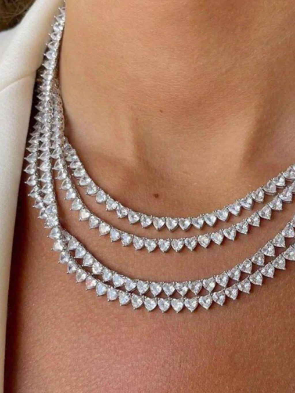 Lowa tennis ketting zirkonia hart