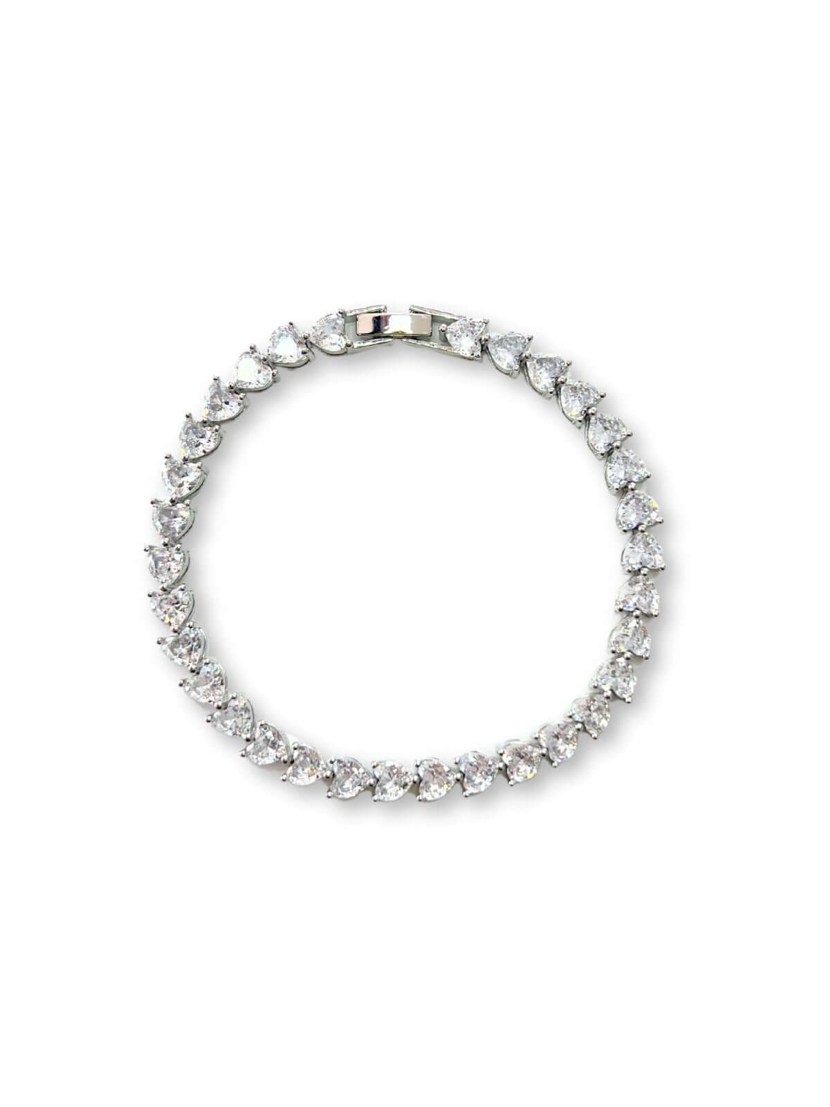 Lowy tennis armband zirkonia hart