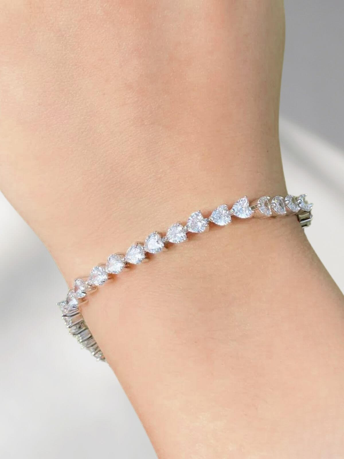 Lowy tennis armband zirkonia hart