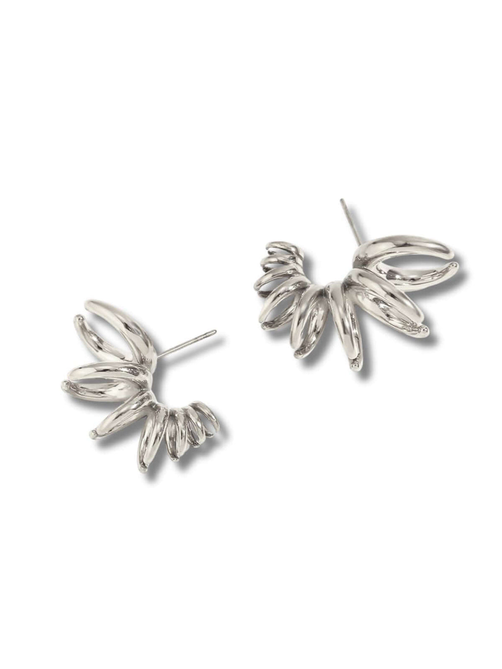 Luan verzilverde open oorringen