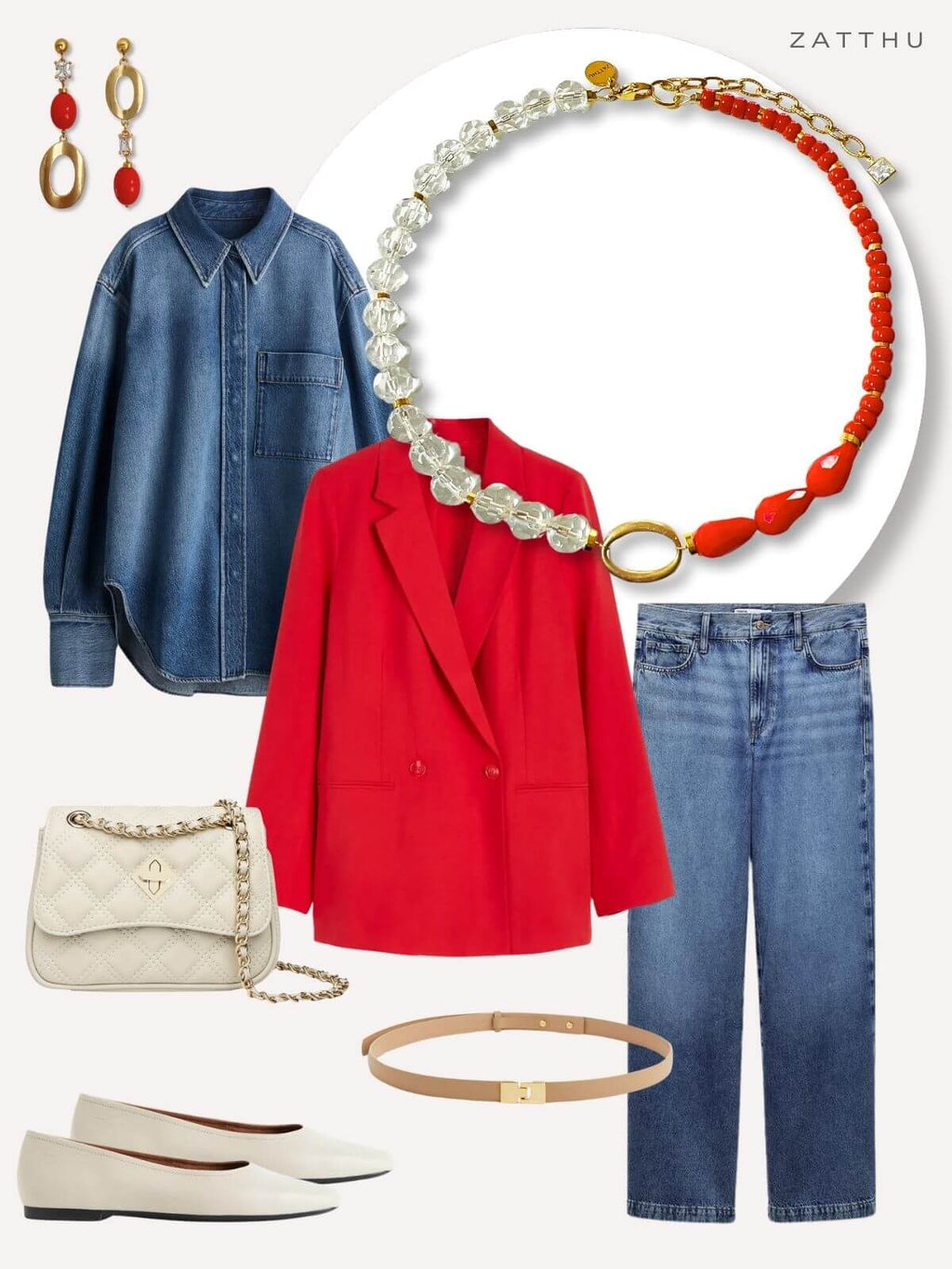 Luma kralenketting rood - One of a Kind