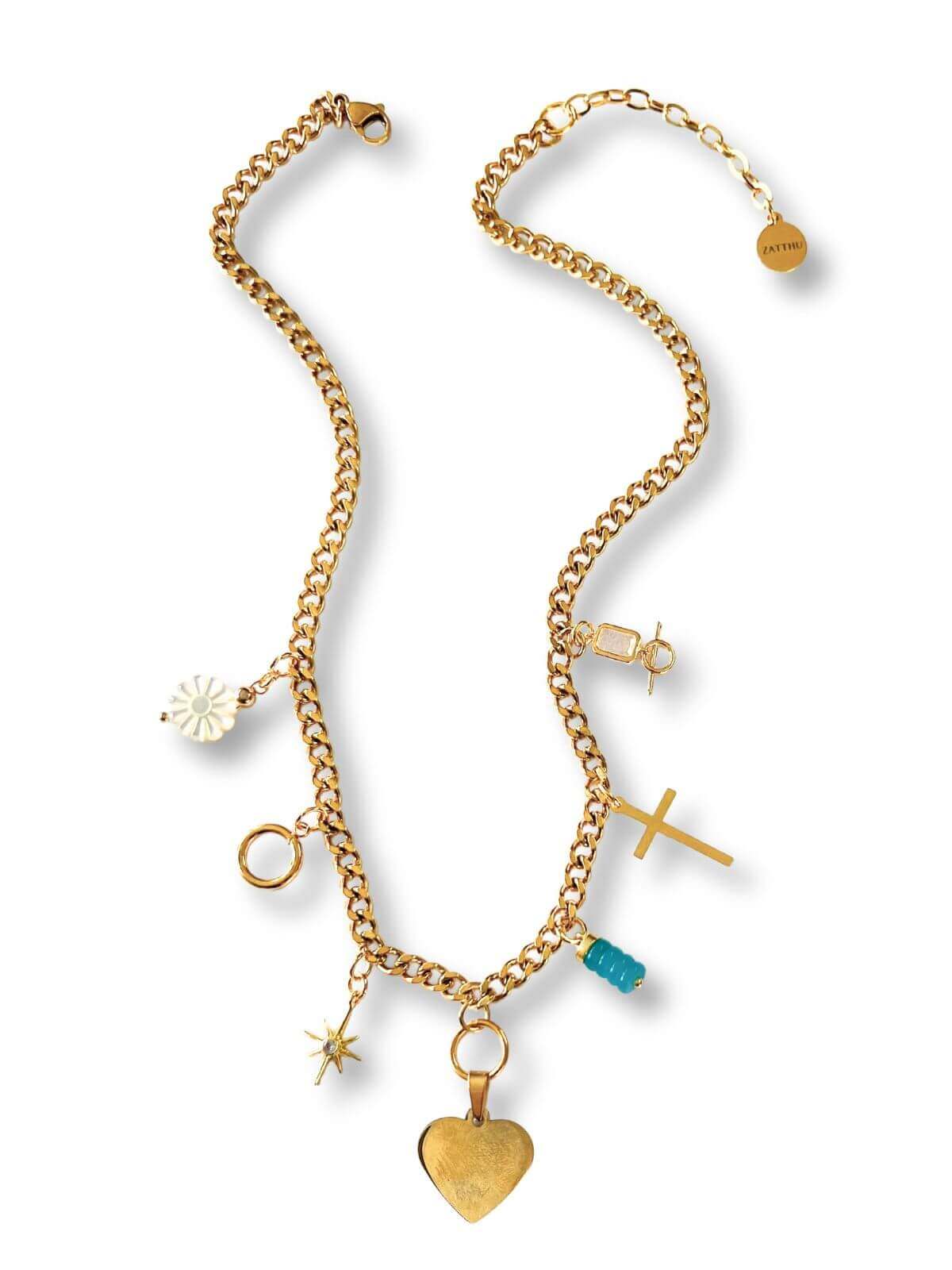 Luxi bedelketting met hart