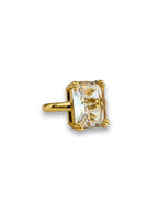 Lyen statement ring met kristal - goud