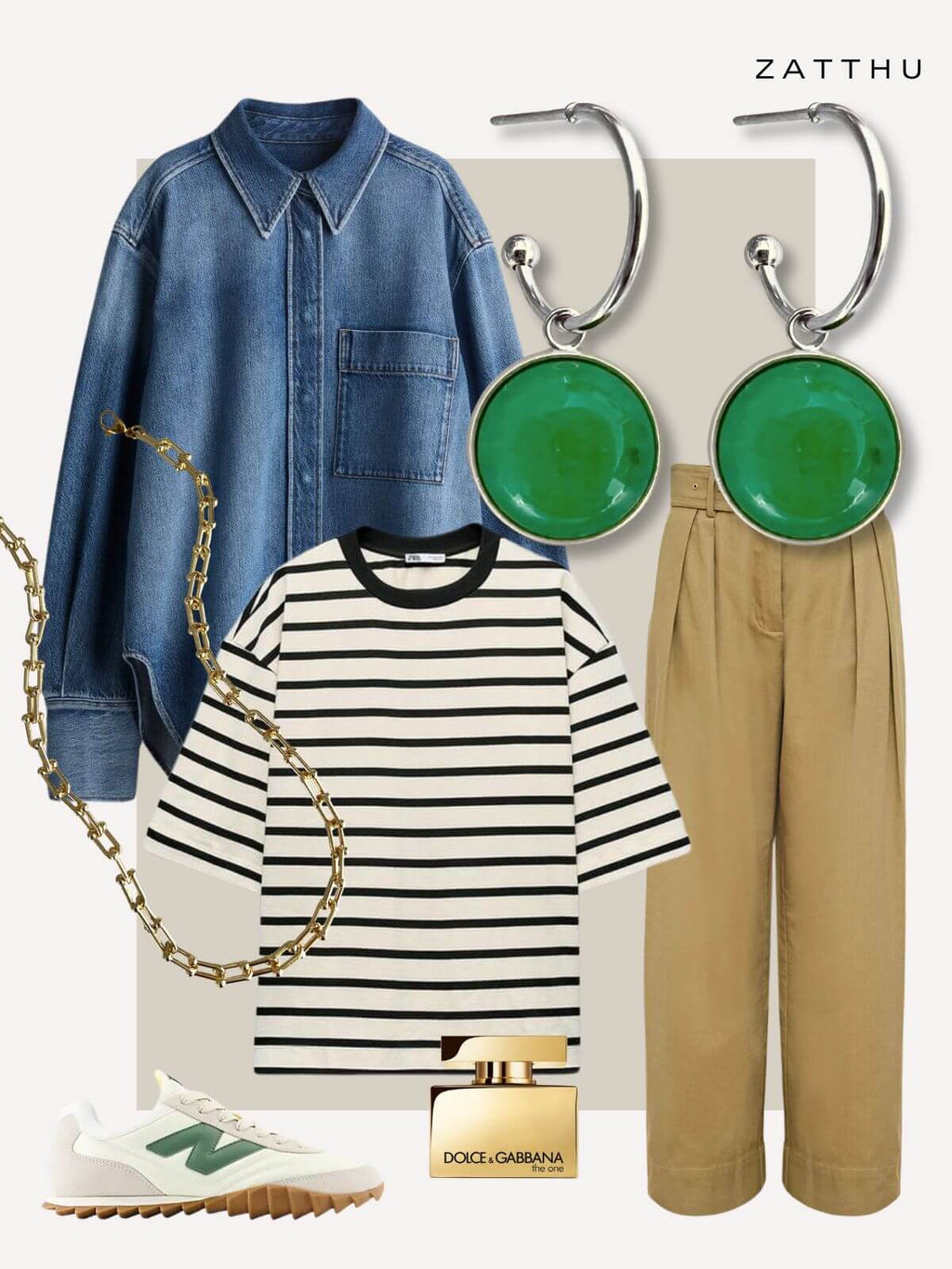 Maay zilveren oorringen met groene agaat