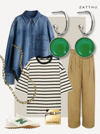 Maay zilveren oorringen met groene agaat