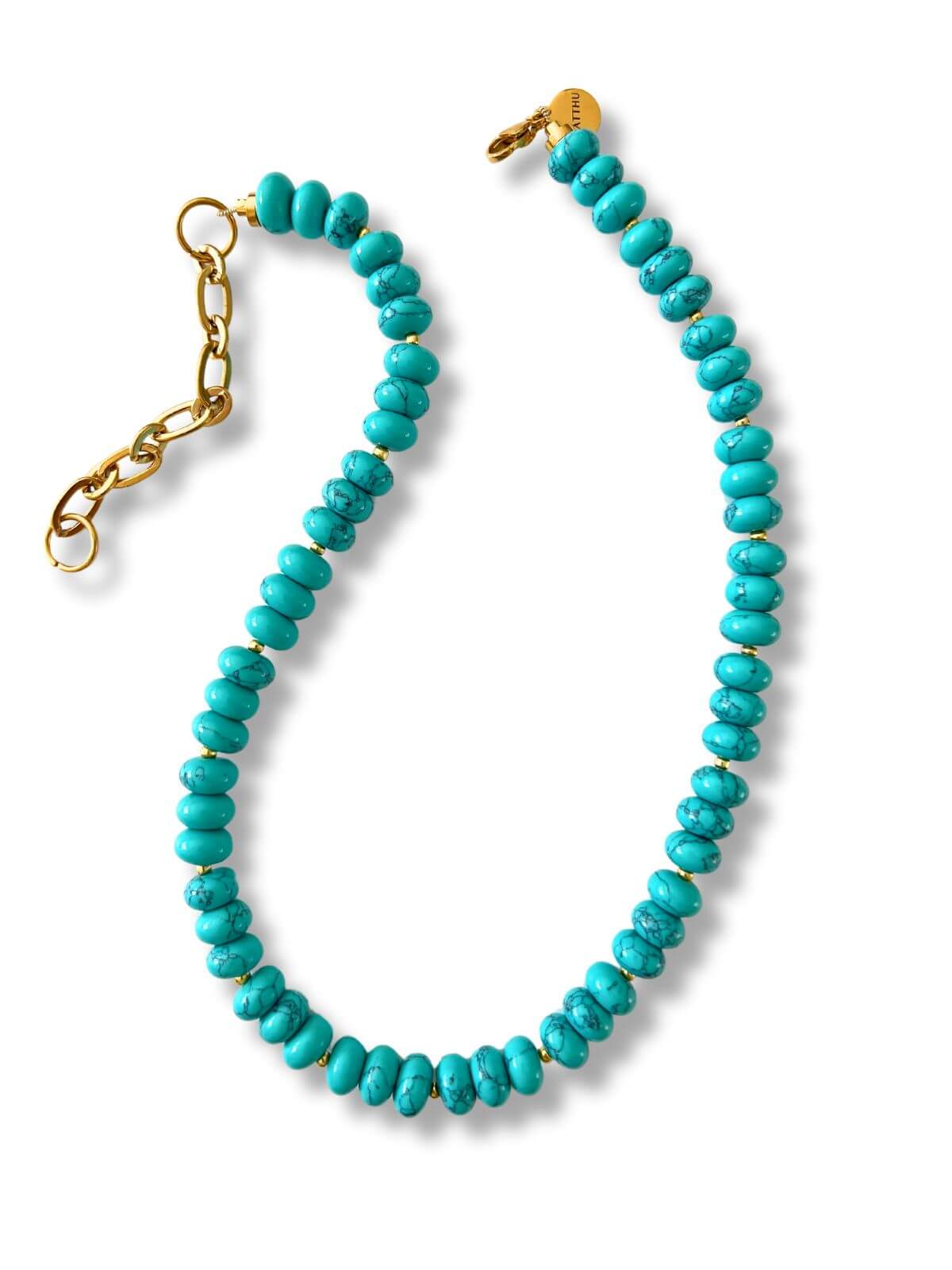 Maha turquoise statement ketting