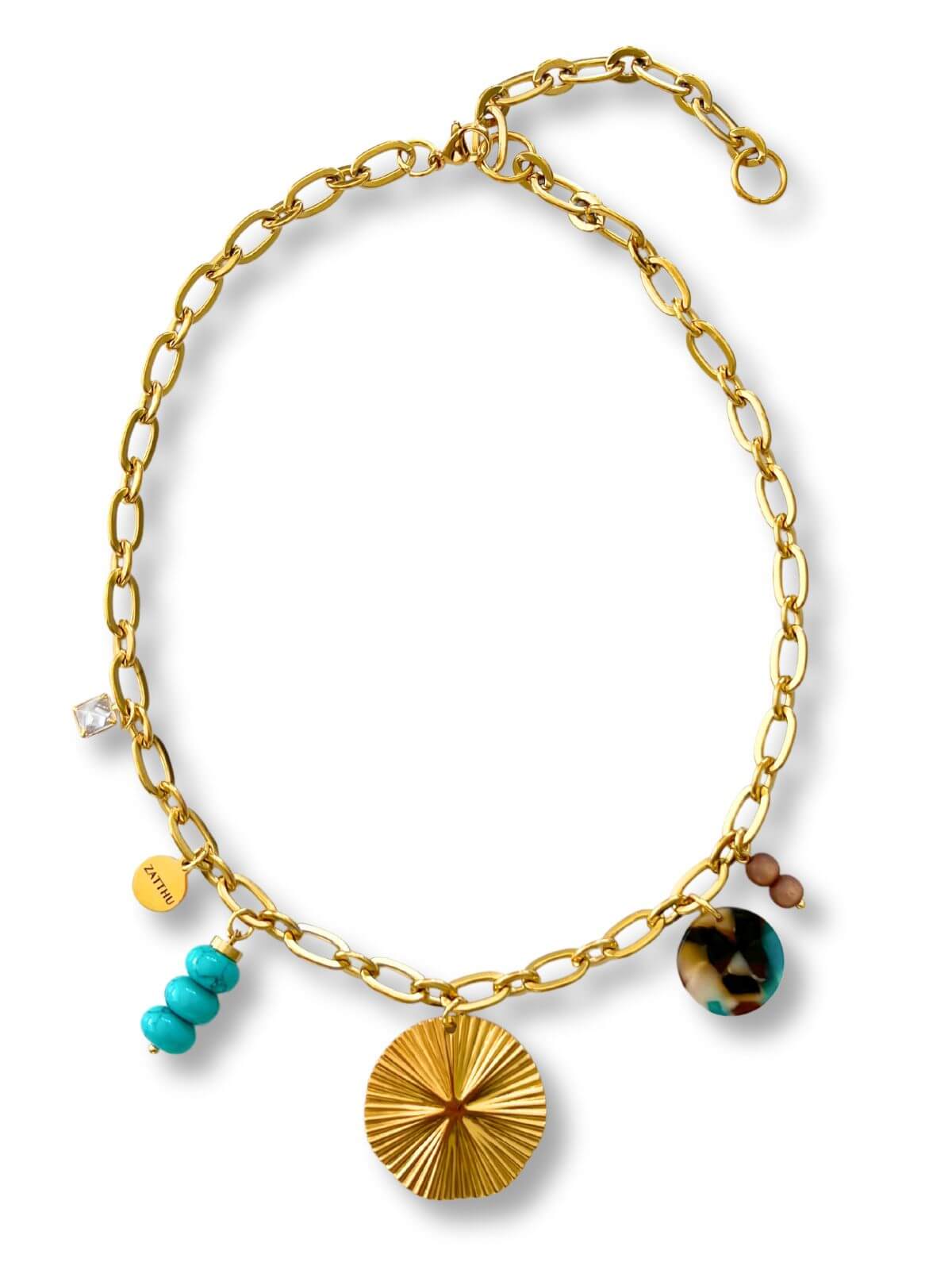 Mala bedelketting met turquoise