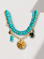 Mala bedelketting met turquoise