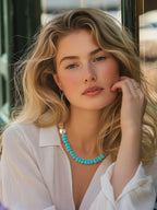 Mane statement ketting van natuursteen