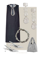 Statement oorbellen Miga met glinsterende kristallen - stijlvolle look