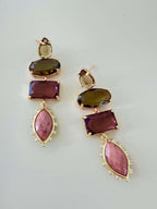 Sprankelende kristallen oorbellen Ming - verfijnd design van Zatthu Jewelry