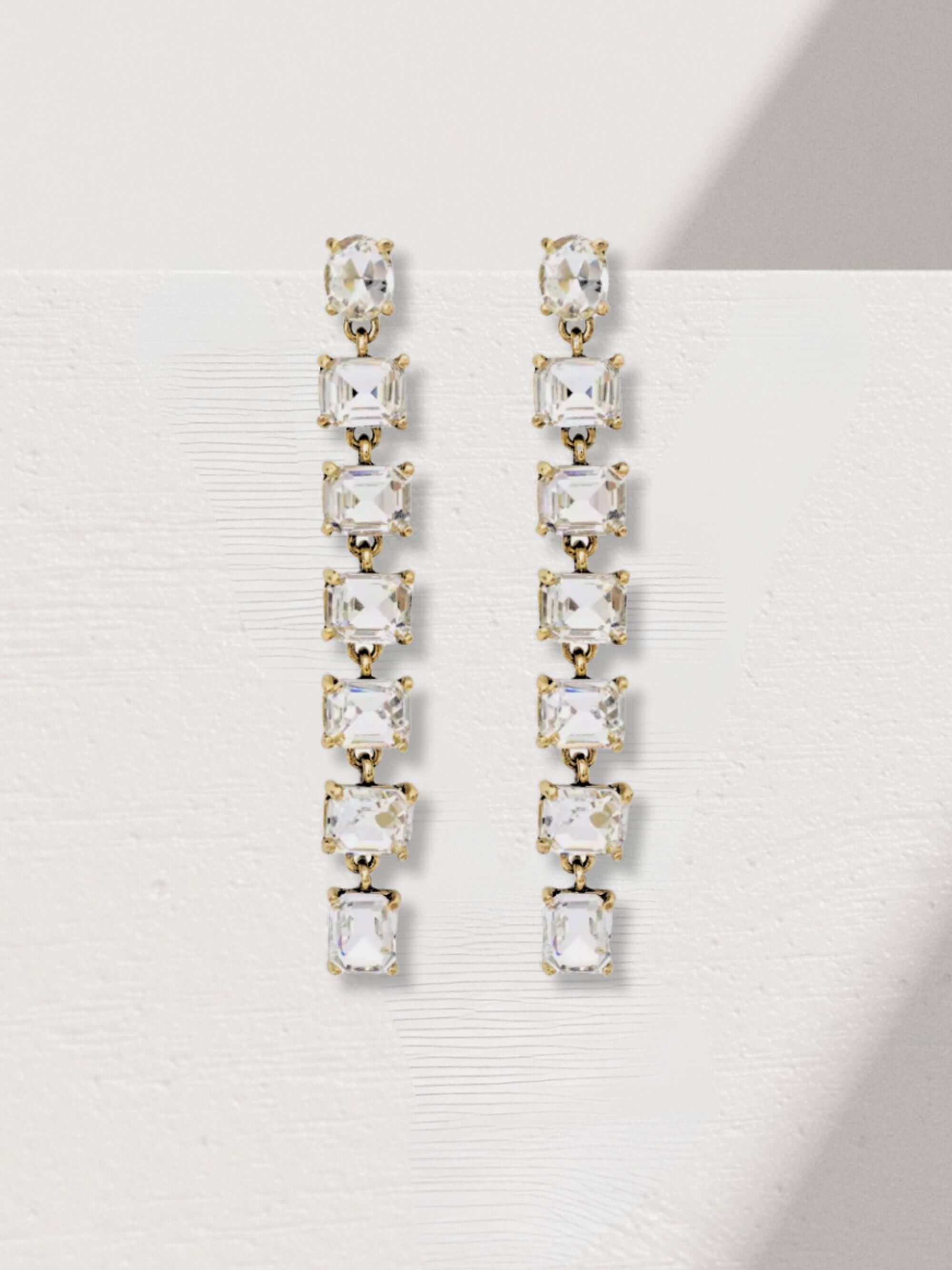 Misk kristallen oorbellen - glamoureus en lichtgewicht design