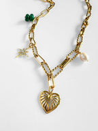 Moya schakelketting met bedels - stoere sieraden van Zatthu Jewelry