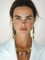 Myka-Gliederkette mit Kristallanhängern