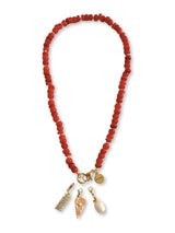 Nady rode kralenketting van schelp