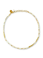 Crèmekleurige kralenketting van schelp voor dames