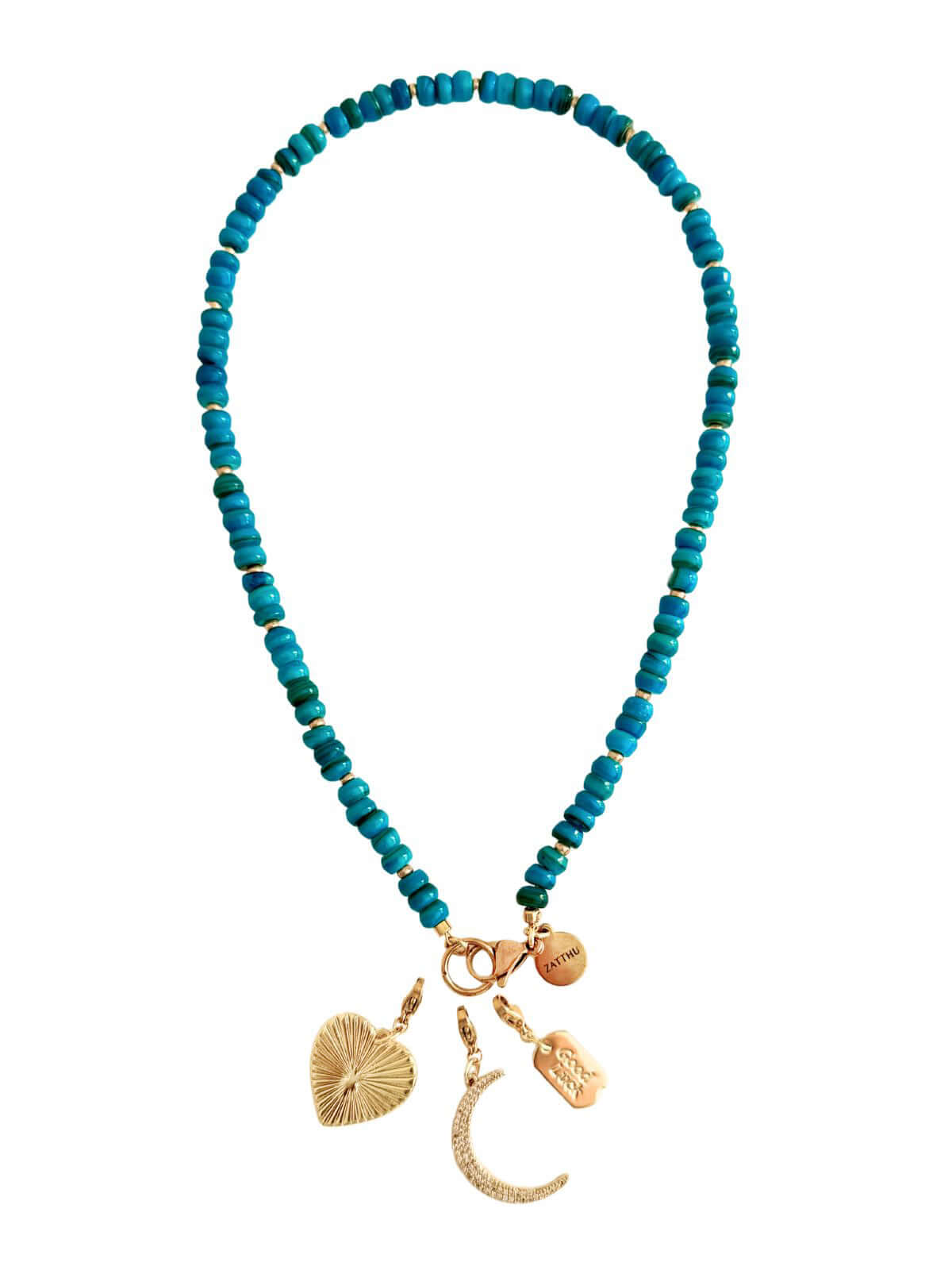 Goudkleurige Nali bedel in hartvorm – perfect voor ketting of armband