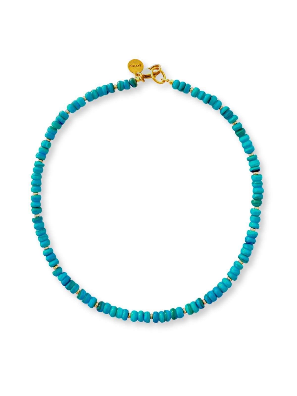 Turquoise schelpketting Nade – licht en zomers design