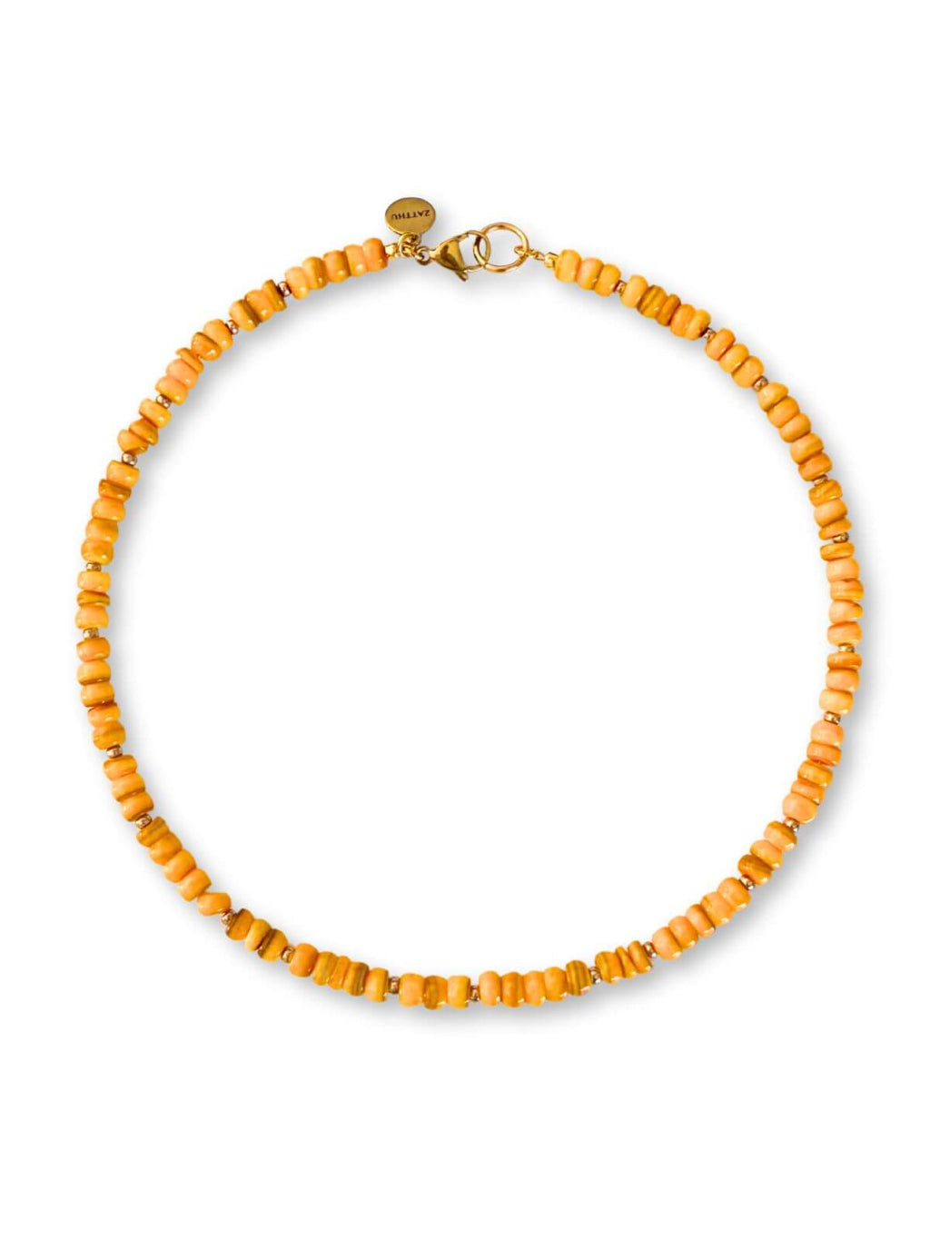 Naga gele kralenketting van schelp – Zatthu Jewelry