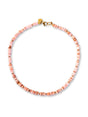 Naia lichtroze kralenketting van schelp – Zatthu Jewelry