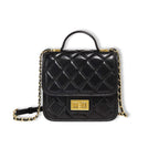 Aaron lederen handtasje zwart