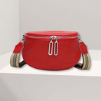 Abner lederen crossbody rood