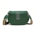 Adamo lederen crossbody groen