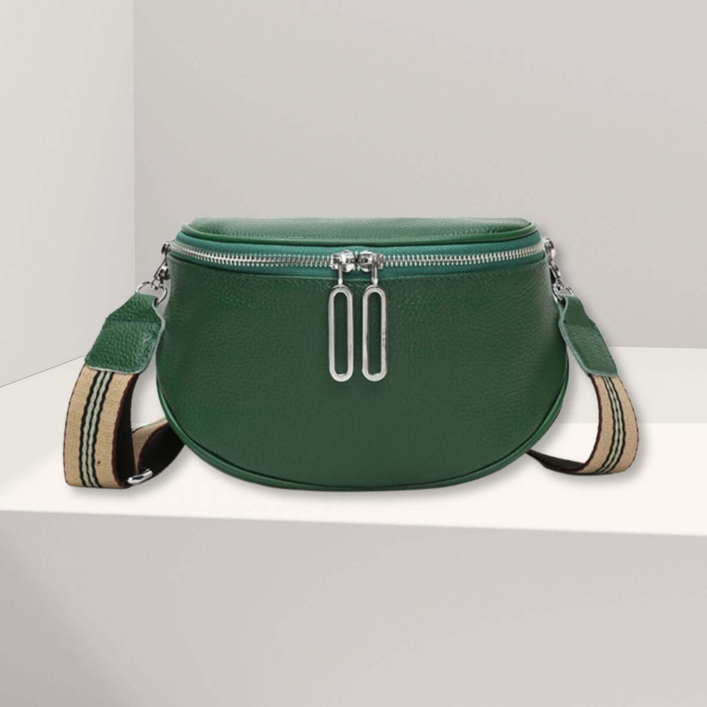 Adamo lederen crossbody groen